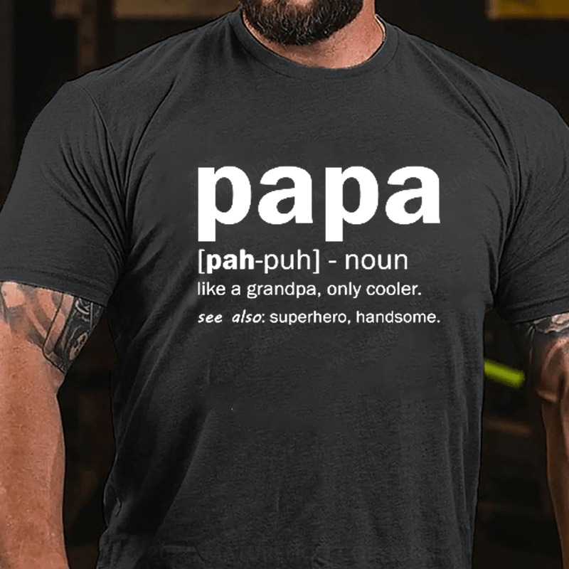 Maturelion Definition Of A Papa Kids T-Shirt