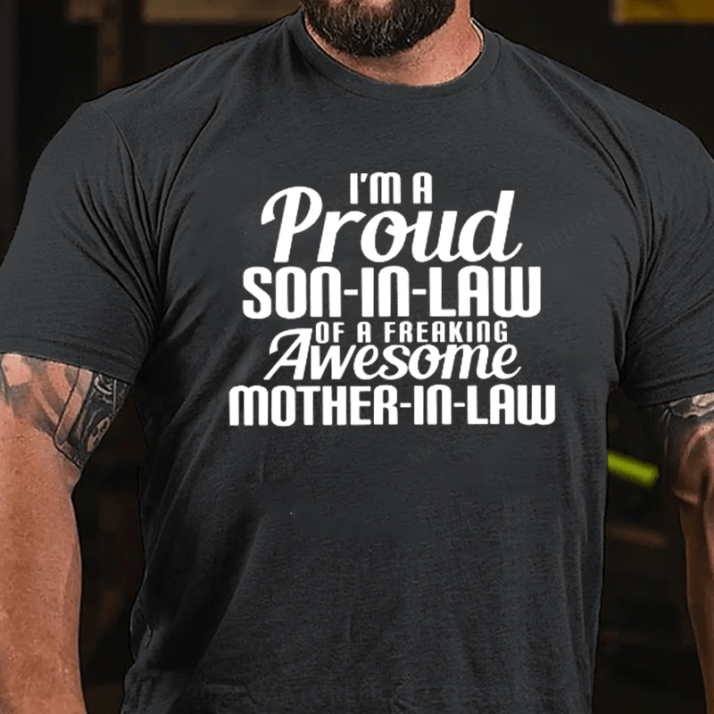 Maturelion Son-In-Law Of Freaking Awesome Mother-In-Law T-shirt