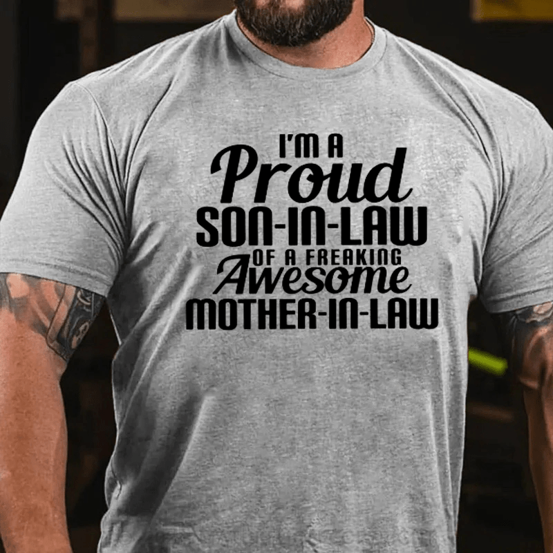 Maturelion Son-In-Law Of Freaking Awesome Mother-In-Law T-shirt