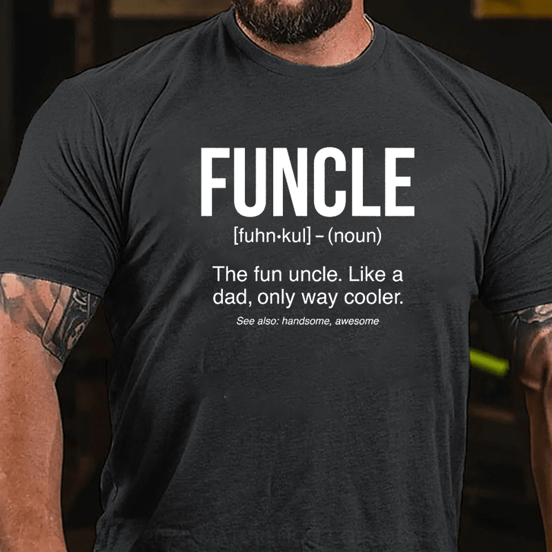 Maturelion Funcle Definition Fun Uncle Baby Bodysuit or Toddler T-Shirt