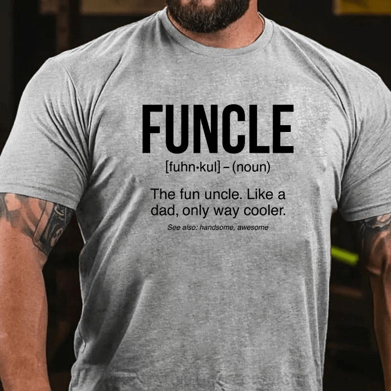 Maturelion Funcle Definition Fun Uncle Baby Bodysuit or Toddler T-Shirt