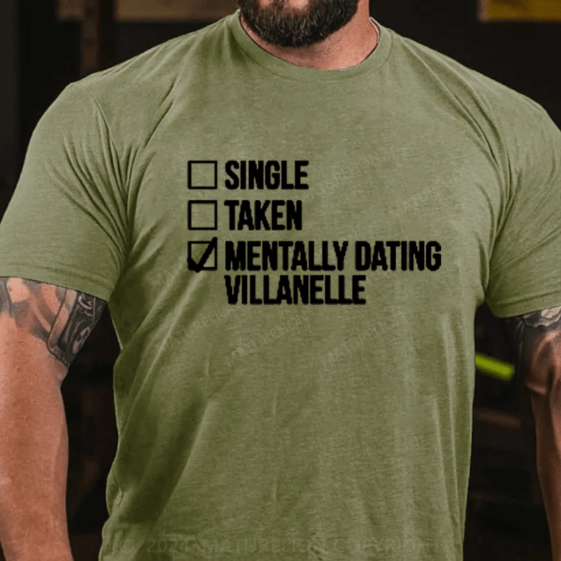 Maturelion Mentally dating a fictional character on Men's T-Shirt