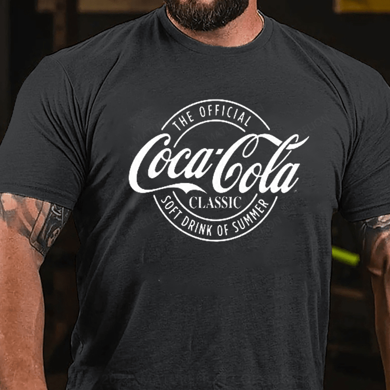 Maturelion Coca-Cola Delicious And Refreshing Distressed Sale Sign Logo T-Shirt