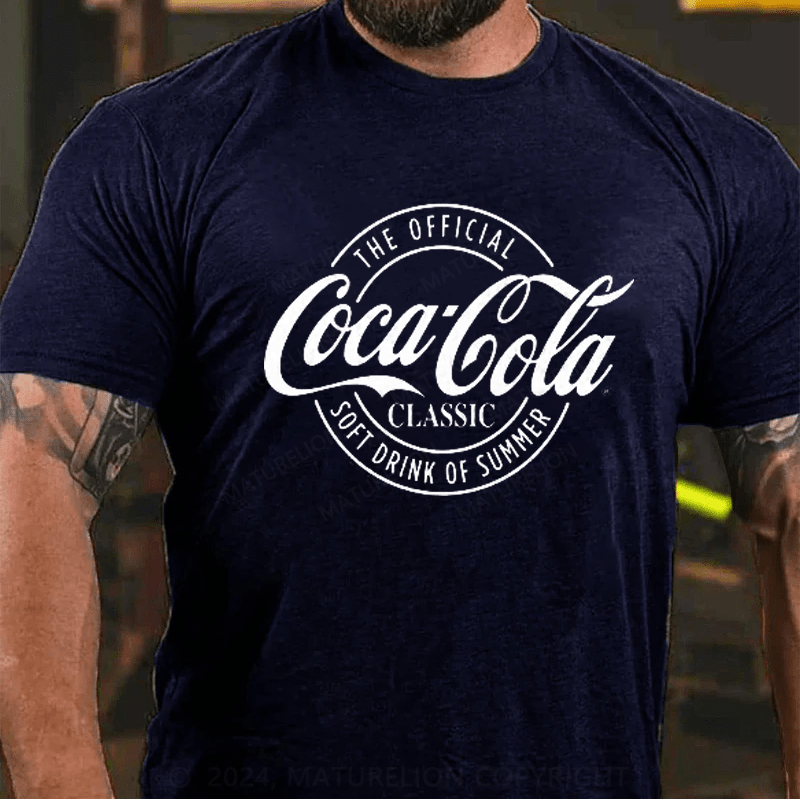 Maturelion Coca-Cola Delicious And Refreshing Distressed Sale Sign Logo T-Shirt