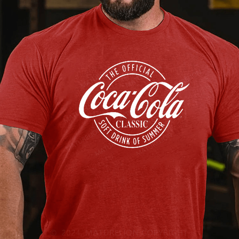 Maturelion Coca-Cola Delicious And Refreshing Distressed Sale Sign Logo T-Shirt