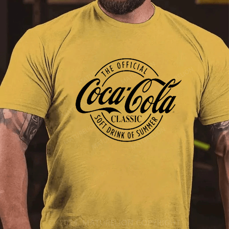 Maturelion Coca-Cola Delicious And Refreshing Distressed Sale Sign Logo T-Shirt