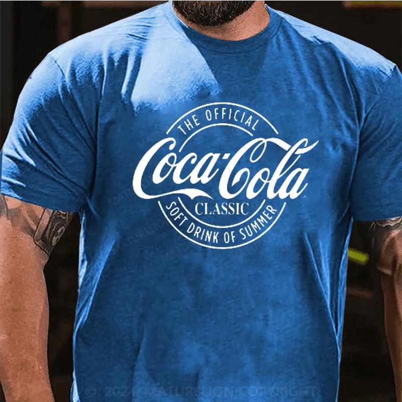 Maturelion Coca-Cola Delicious And Refreshing Distressed Sale Sign Logo T-Shirt