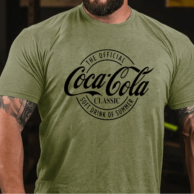 Maturelion Coca-Cola Delicious And Refreshing Distressed Sale Sign Logo T-Shirt