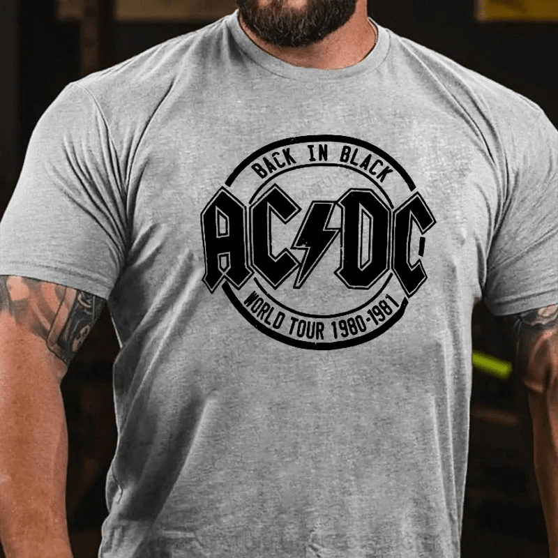 Maturelion Popfunk Classic AC/DC Tour Emblem  Graphic T-Shirt