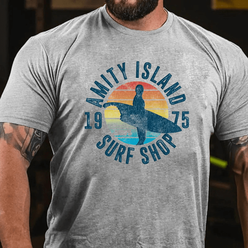 Maturelion Jaws Amity Island Surf Board T-Shirt