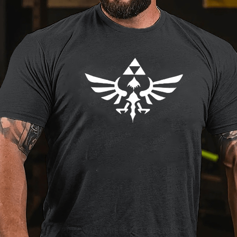 Maturelion Men's Nintendo Legend of Zelda Triforce T-Shirt