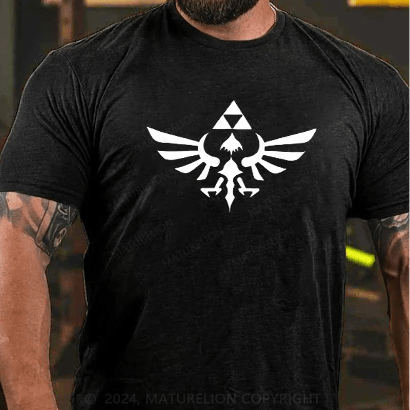 Maturelion Men's Nintendo Legend of Zelda Triforce T-Shirt