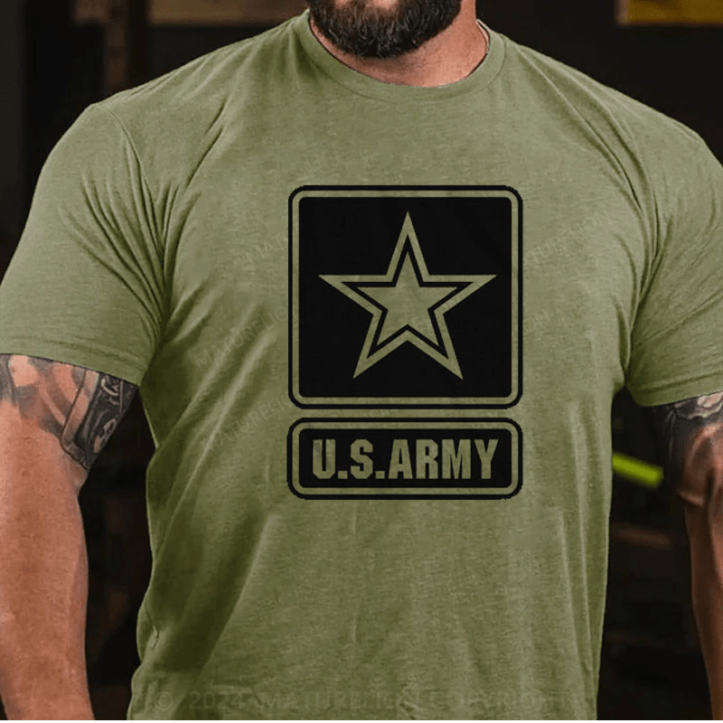 Maturelion U.S. ARMY Logo T-Shirt