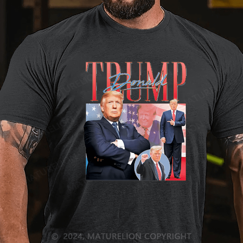 Maturelion Donald Trump Homage Top Election Campaign 2024 Gift T-shirt