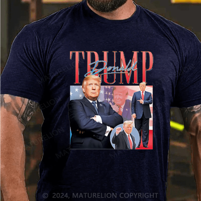 Maturelion Donald Trump Homage Top Election Campaign 2024 Gift T-shirt