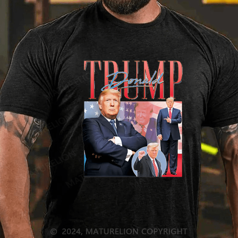 Maturelion Donald Trump Homage Top Election Campaign 2024 Gift T-shirt