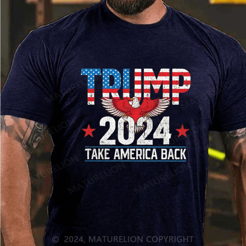 Maturelion Official Trump 2024 Flag Take America 2024 Trump Attempt Trump Shooting 2024 Shirt