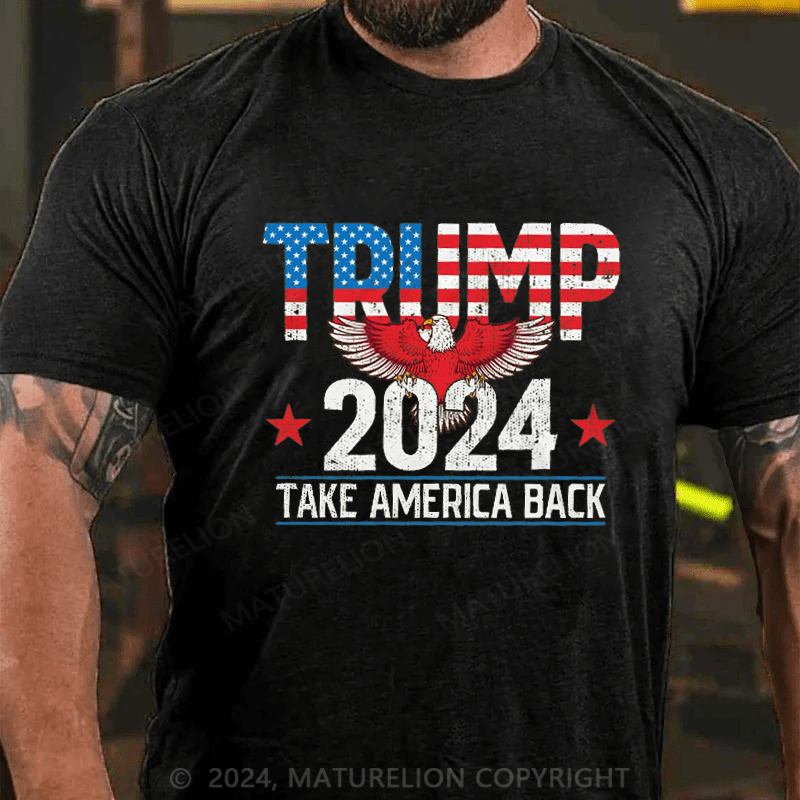 Maturelion Official Trump 2024 Flag Take America 2024 Trump Attempt Trump Shooting 2024 Shirt