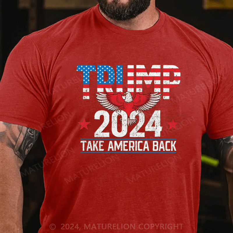 Maturelion Official Trump 2024 Flag Take America 2024 Trump Attempt Trump Shooting 2024 Shirt