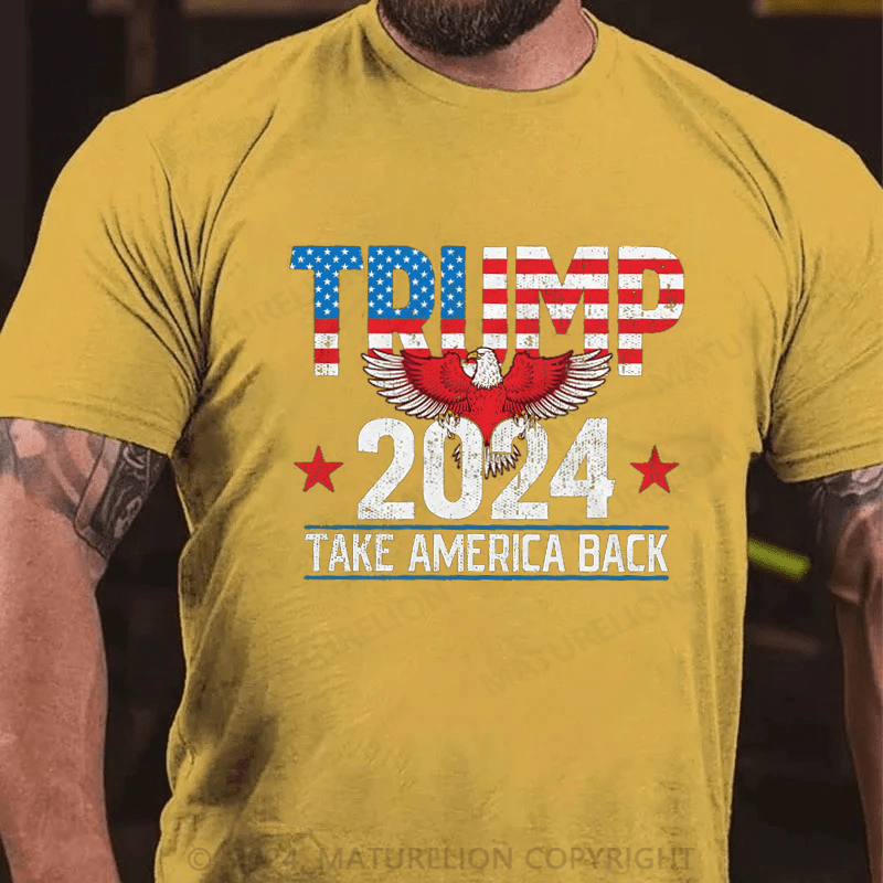 Maturelion Official Trump 2024 Flag Take America 2024 Trump Attempt Trump Shooting 2024 Shirt