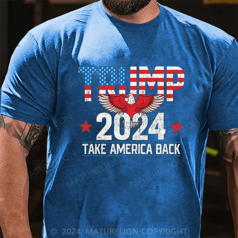 Maturelion Official Trump 2024 Flag Take America 2024 Trump Attempt Trump Shooting 2024 Shirt