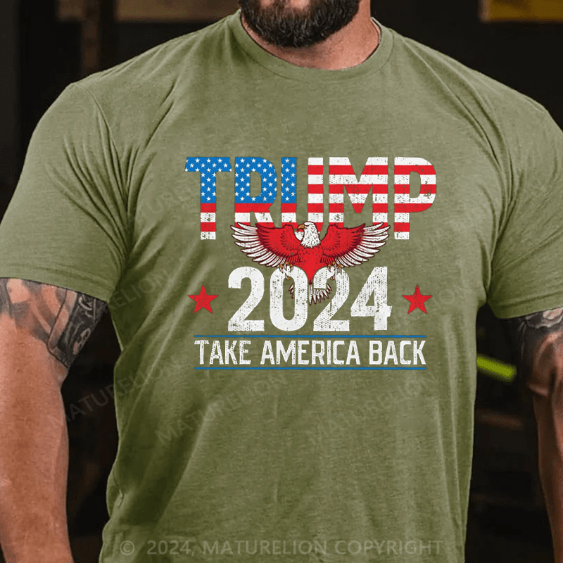 Maturelion Official Trump 2024 Flag Take America 2024 Trump Attempt Trump Shooting 2024 Shirt