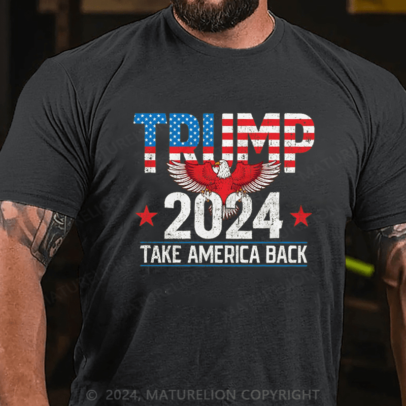 Maturelion Official Trump 2024 Flag Take America 2024 Trump Attempt Trump Shooting 2024 Shirt