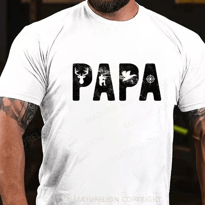 Maturelion Papa Patrol officer Dad Funny T-Shirt