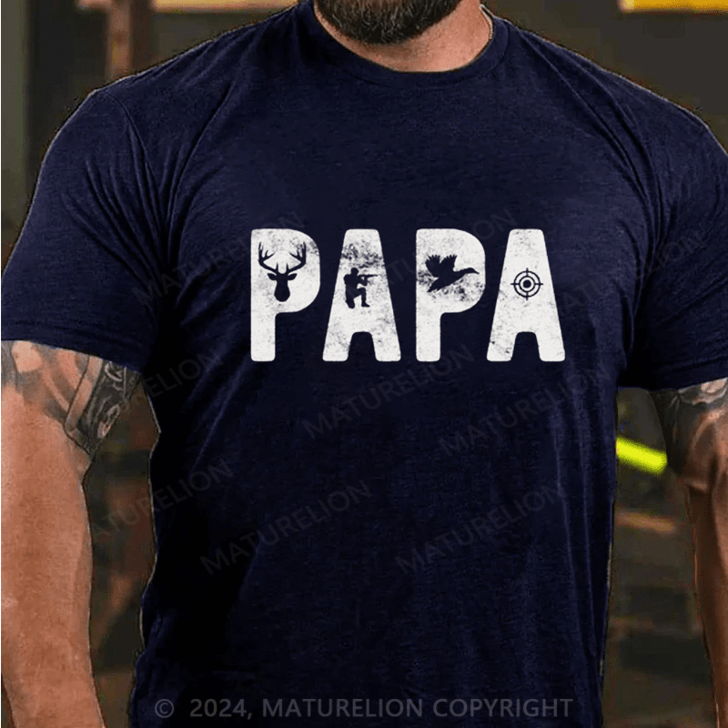 Maturelion Papa Patrol officer Dad Funny T-Shirt