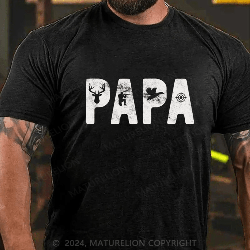 Maturelion Papa Patrol officer Dad Funny T-Shirt