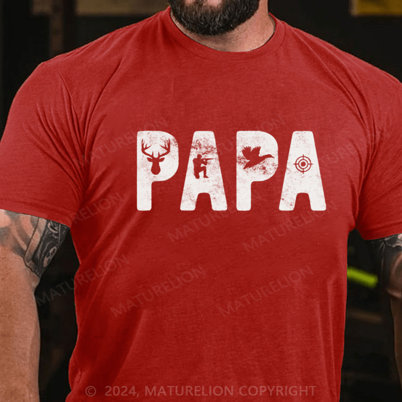 Maturelion Papa Patrol officer Dad Funny T-Shirt