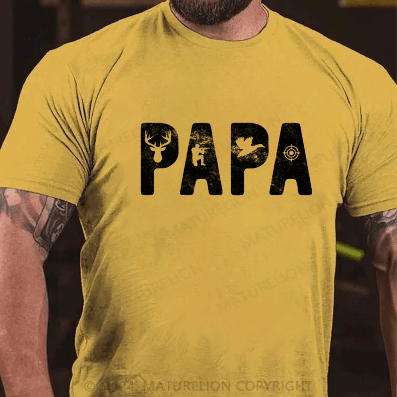 Maturelion Papa Patrol officer Dad Funny T-Shirt