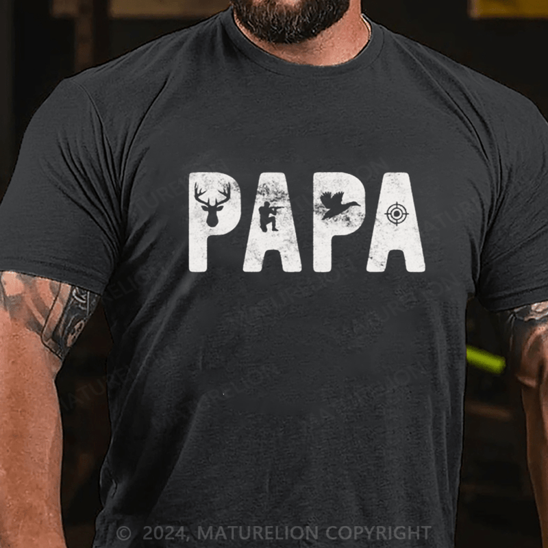 Maturelion Papa Patrol officer Dad Funny T-Shirt