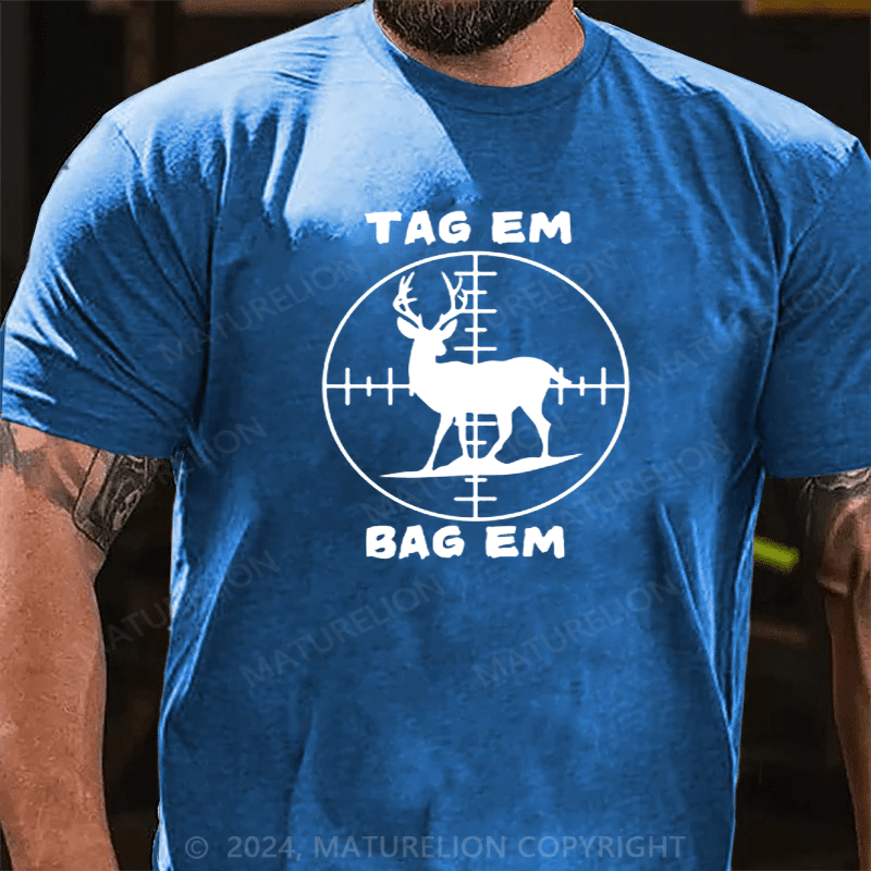 Maturelion Men's Funny Graphic Hunting T-Shirt