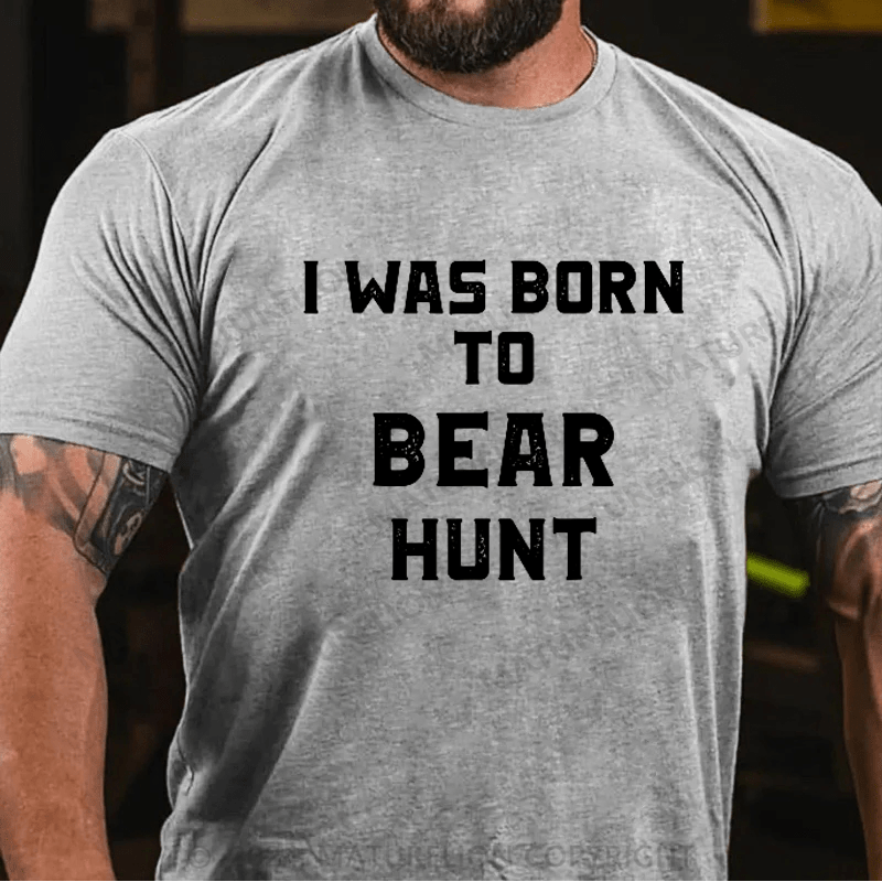 Maturelion Bear Hunting Shirt Outdoor Funny Bear Hunter Shirt