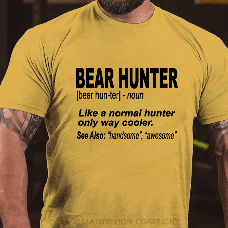 Maturelion Bear Hunter Shirt For People Who Bear Hunt Funny Saying T-Shirt