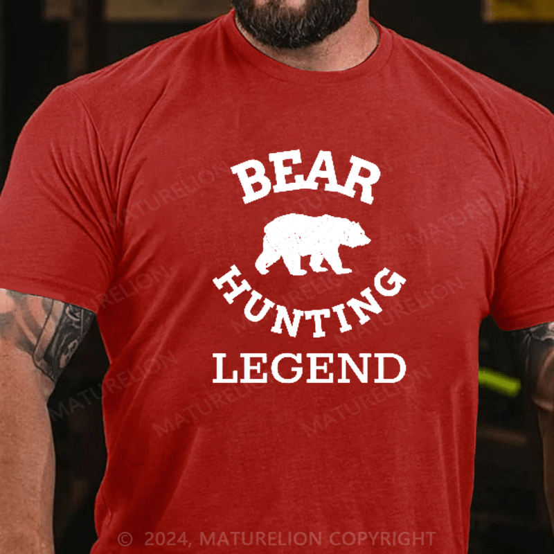 Maturelion Bear Hunting Legend T-Shirt