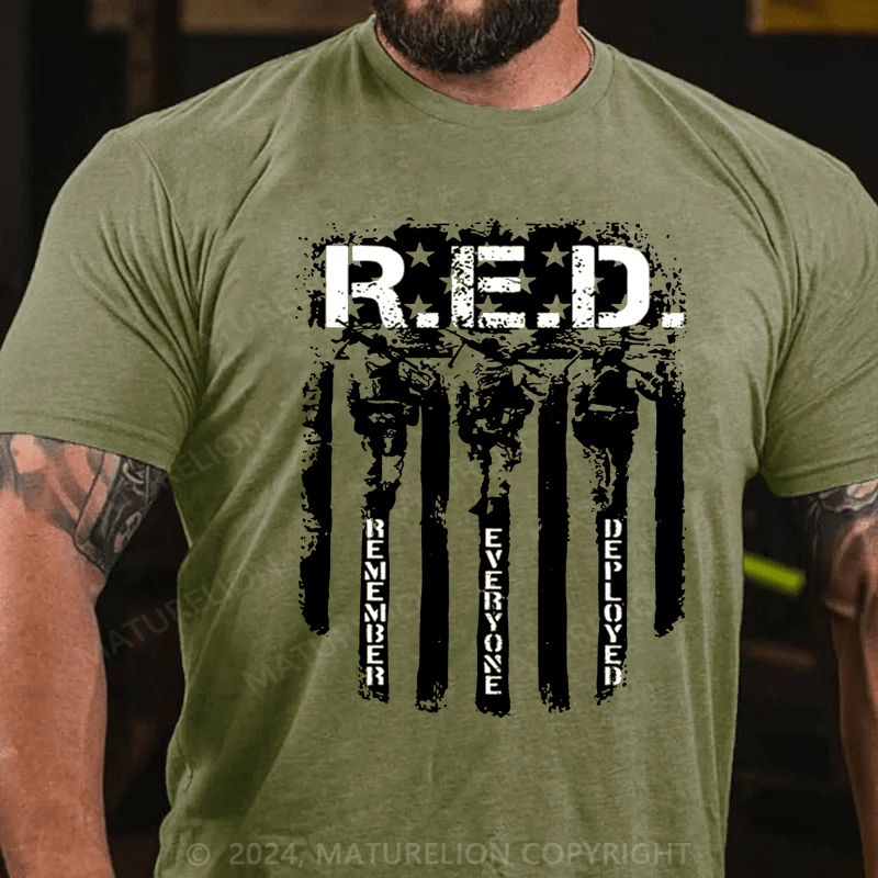 Maturelion RED Remember Everyone Deployed T-Shirt