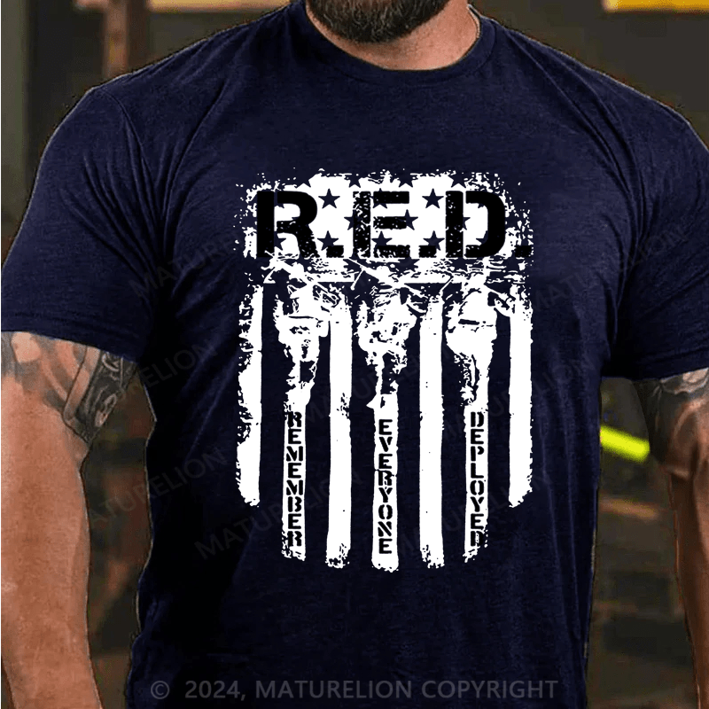 Maturelion RED Remember Everyone Deployed T-Shirt