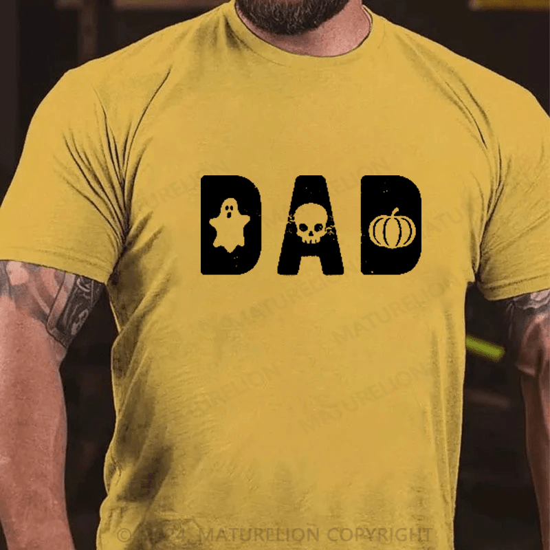 Maturelion Mens Dad Halloween T-shirt