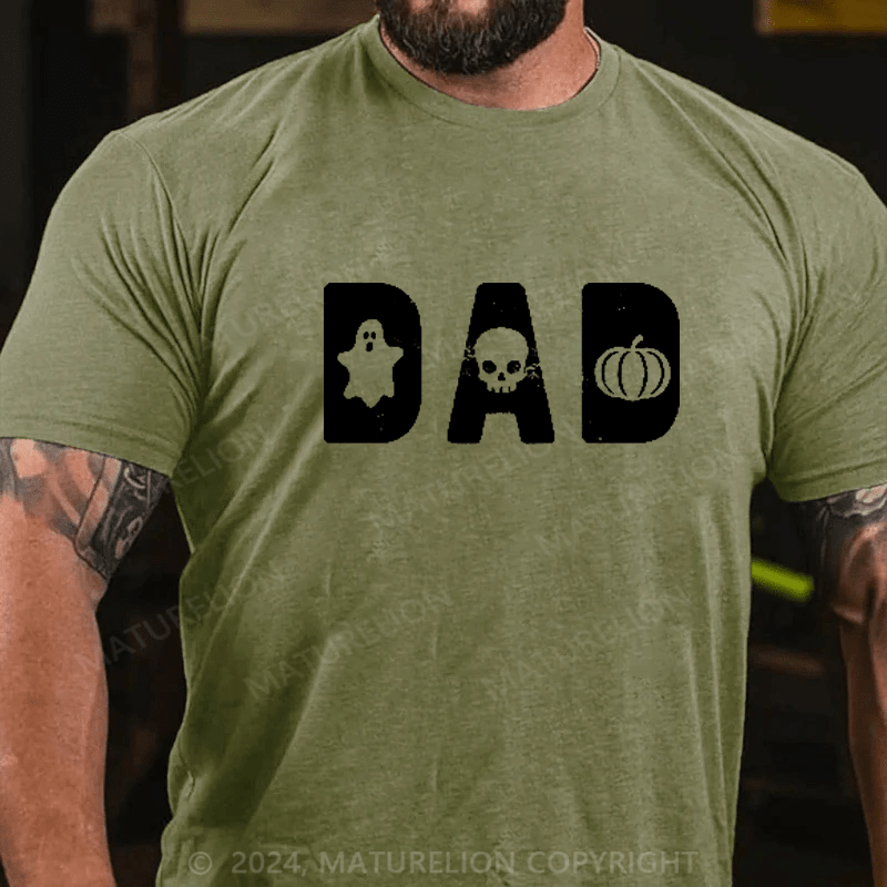 Maturelion Mens Dad Halloween T-shirt