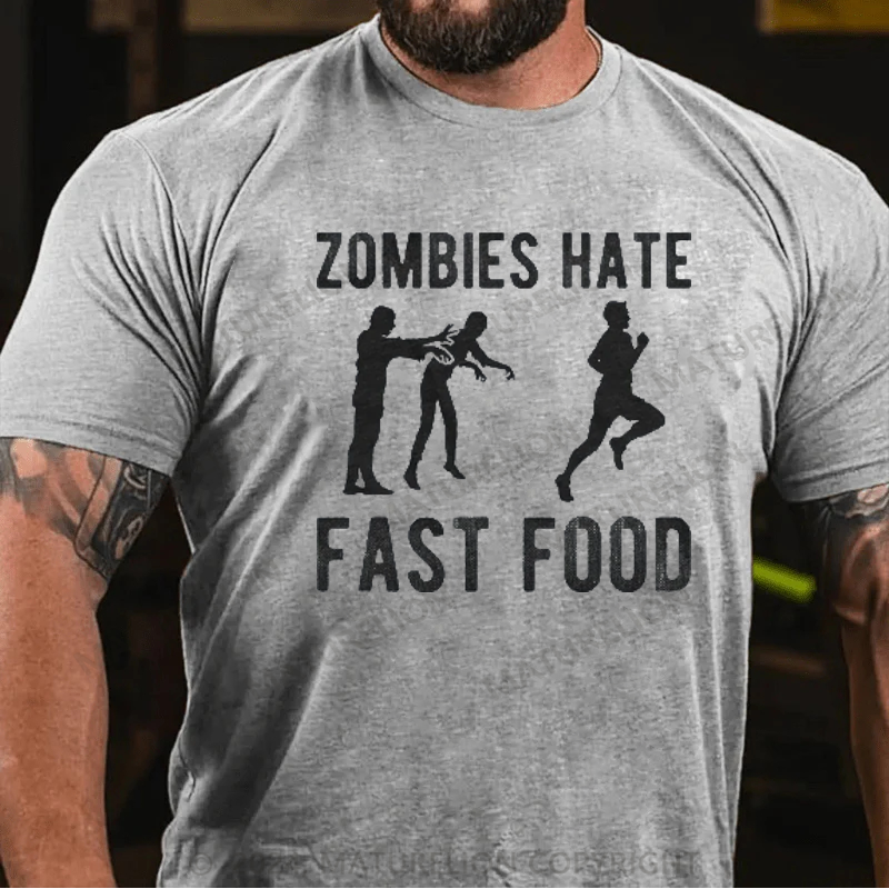 Maturelion Zombies Hate Fast Food T-Shirt