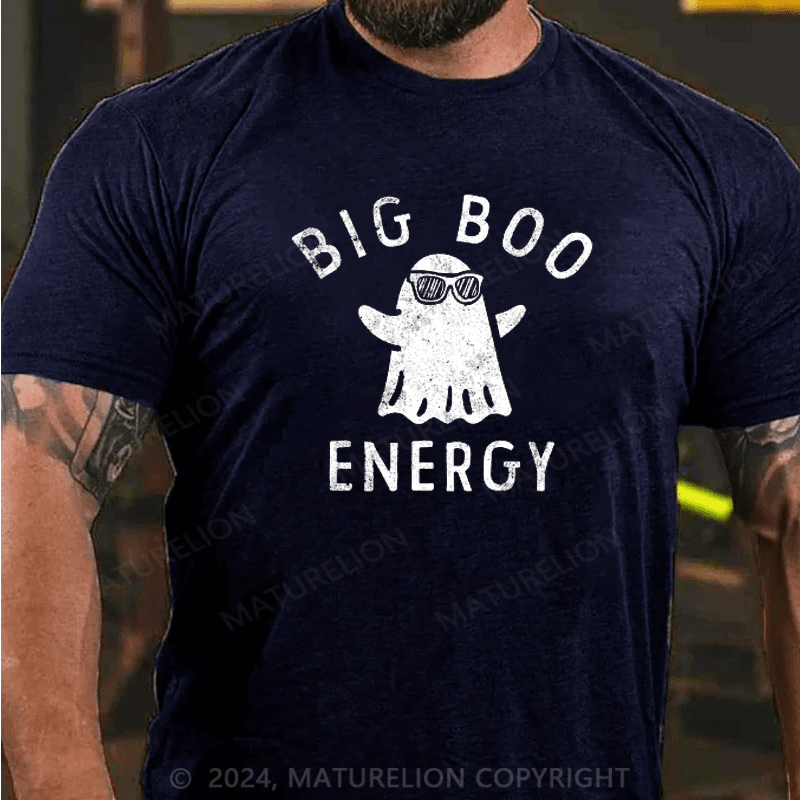 Maturelion Mens Big Boo Energy T-Shirt