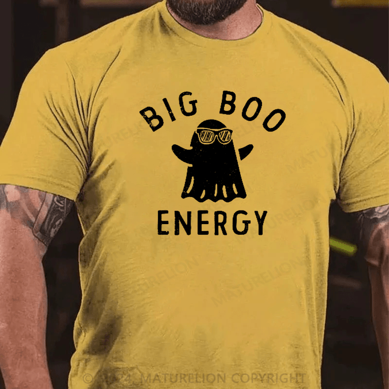 Maturelion Mens Big Boo Energy T-Shirt