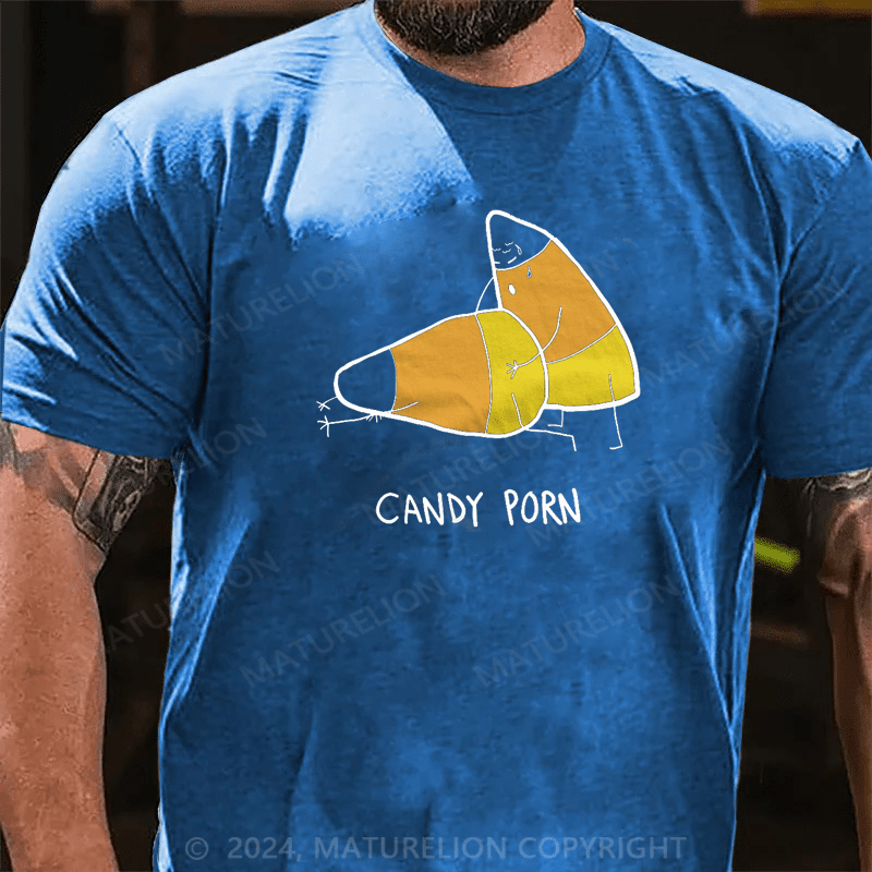 Maturelion Candy Porn Funny Halloween Men Gift T-Shirt