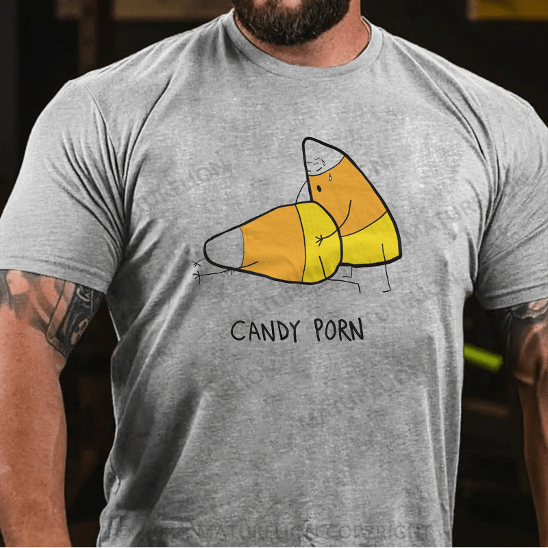 Maturelion Candy Porn Funny Halloween Men Gift T-Shirt