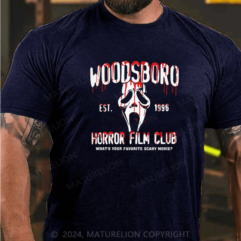 Maturelion Scream "Woodsboro Horror Film Club" T-Shirt