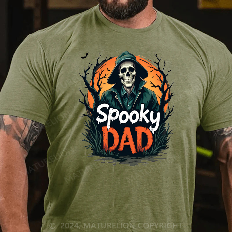 Maturelion Halloween Spooky Dad T-Shirt