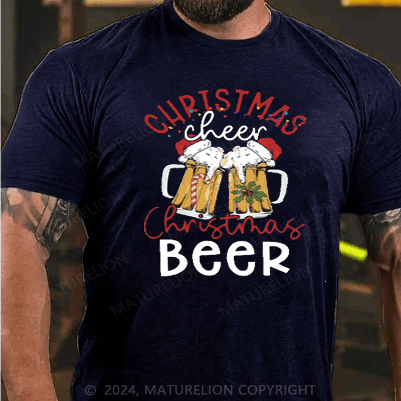 Maturelion  Christmas T-Shirt Beer T-Shirt