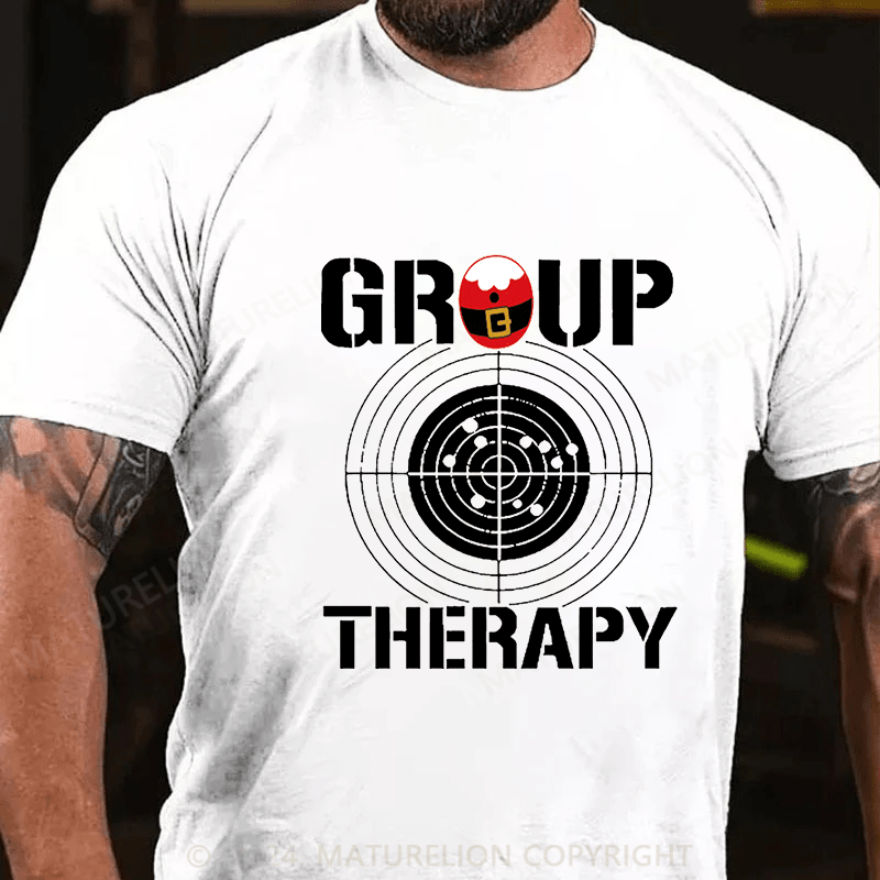 Maturelion Christmas T-Shirt Group Therapy Cotton T-shirt